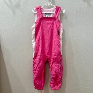 Columbia Pink Toddler Girls Snow Bib Overalls